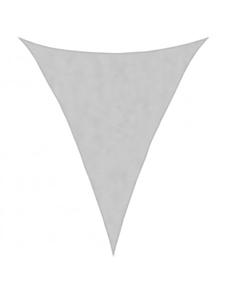 Vela Parasole Grigio Chiaro 3x4x4 m 100% Poliestere Oxford
