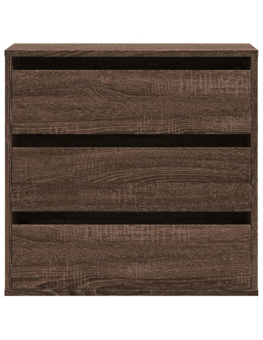 Cassettiera Angolo Rovere Marrone 60x41x58cm Legno Multistrato