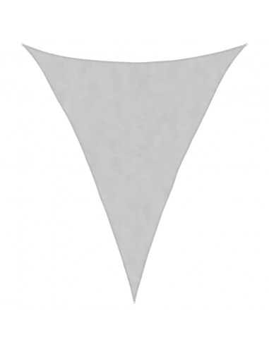 Vela Parasole Grigio Chiaro 5x6x6 m 100% Poliestere Oxford