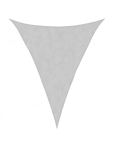 Vela Parasole Grigio Chiaro 4x5x5 m 100% Poliestere Oxford