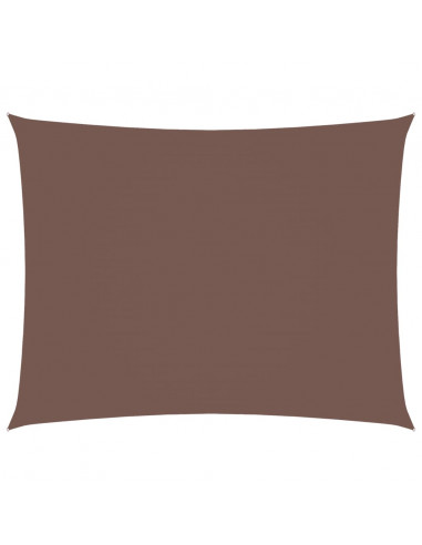 Parasole a Vela Oxford Rettangolare 3x4,5 m Marrone