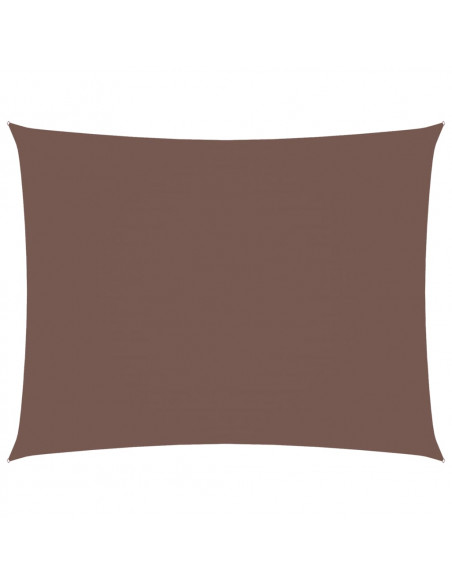 Parasole a Vela Oxford Rettangolare 3x4,5 m Marrone