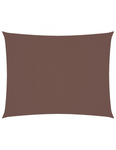 Parasole a Vela Oxford Rettangolare 6x8 m Marrone