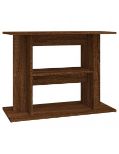 Supporto Acquario 80x35x60 cm Legno Multistrato Rovere Marrone 2