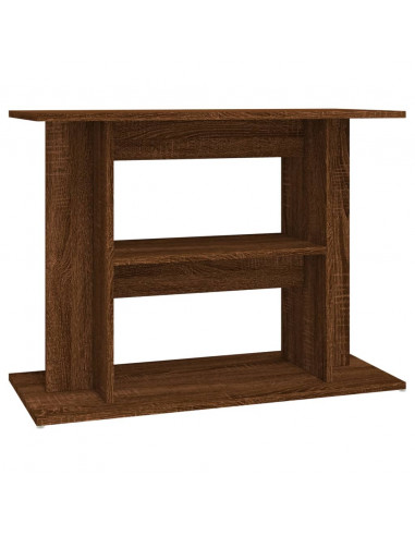 Supporto Acquario 80x35x60 cm Legno Multistrato Rovere Marrone