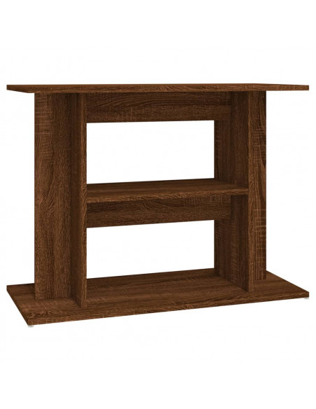 Supporto Acquario 80x35x60 cm Legno Multistrato Rovere Marrone