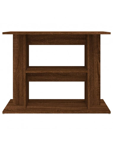 Supporto Acquario 80x35x60 cm Legno Multistrato Rovere Marrone
