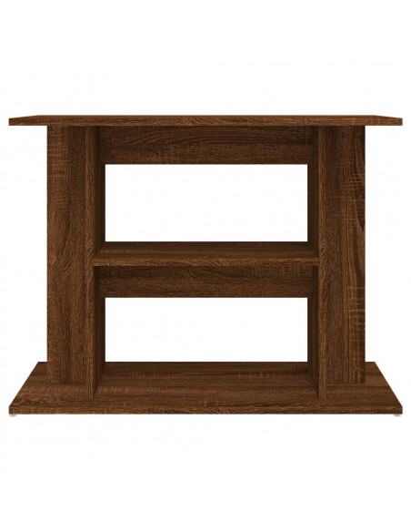 Supporto Acquario 80x35x60 cm Legno Multistrato Rovere Marrone