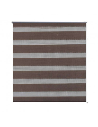 Tenda a rullo oscurante zebra 80x175cm caffé