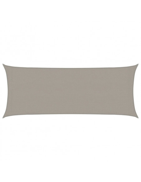 Vela Parasole 160 g/m² Rettangolare Grigio Chiaro 2x5 m in HDPE