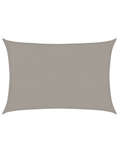 Vela Parasole 160 g/m² Rettangolare Grigio Chiaro 2x2,5 m HDPE 2
