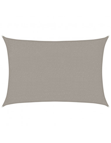 Vela Parasole 160 g/m² Rettangolare Grigio Chiaro 2x2,5 m HDPE