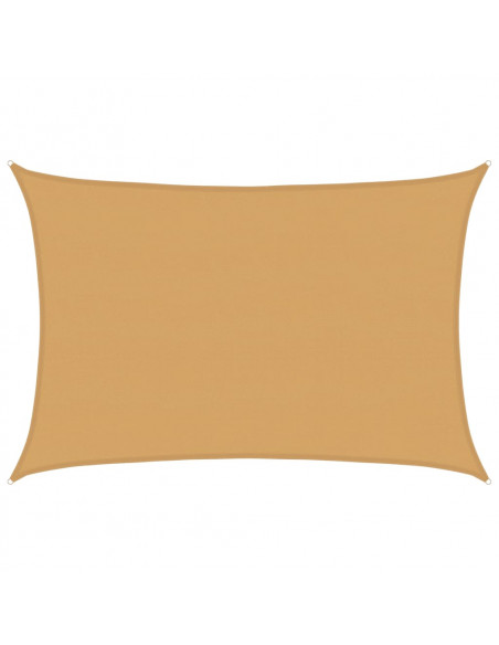Vela Parasole 160 g/m² Rettangolare Sabbia 5x7 m in HDPE