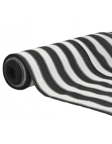 Rete per Privacy Antracite e Bianca 1x10 m HDPE 75 g/m²