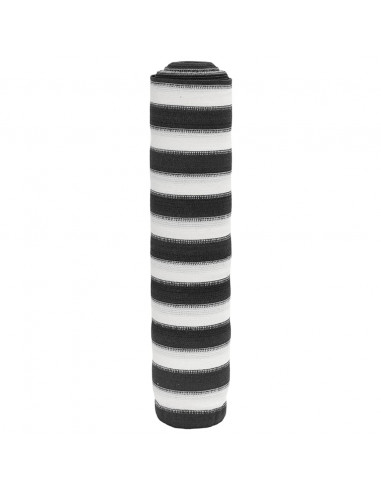 Rete per Privacy Antracite e Bianca 1,5x50 m in HDPE 150 g/m²