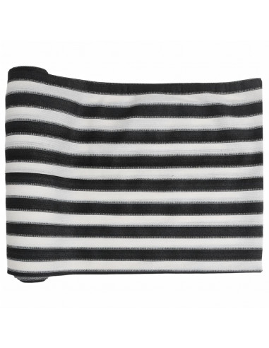 Rete per Privacy Antracite e Bianca 1,5x50 m in HDPE 150 g/m²