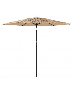 Ombrellone Giardino con Palo in Acciaio Marrone 268x268x226 cm 2