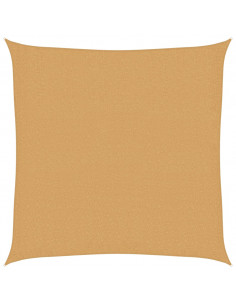 Vela Parasole 160 g/m² Quadrata Sabbia 3x3 m in HDPE 2
