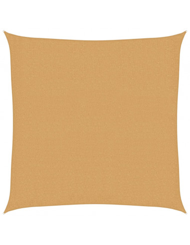 Vela Parasole 160 g/m² Quadrata Sabbia 3x3 m in HDPE