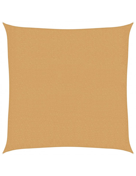 Vela Parasole 160 g/m² Quadrata Sabbia 3x3 m in HDPE
