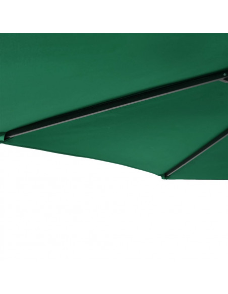 Ombrellone Giardino con Palo in Acciaio Verde 225x225x212 cm