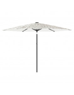 Ombrellone Giardino con Palo in Acciaio Bianco 288x288x225 cm 2
