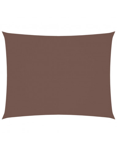 Parasole a Vela Oxford Rettangolare 2x3,5 m Marrone