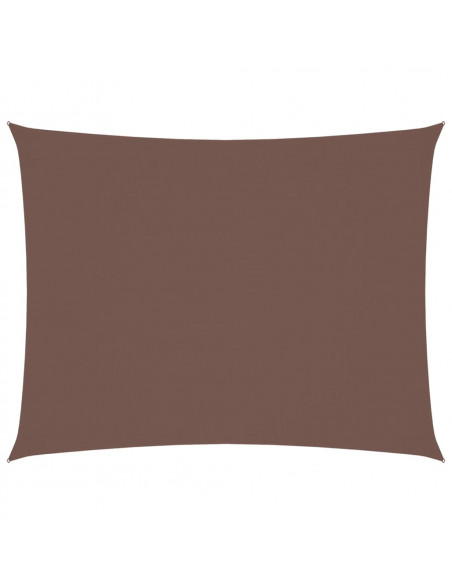 Parasole a Vela Oxford Rettangolare 2x3,5 m Marrone