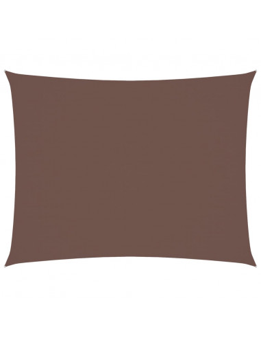 Parasole a Vela Oxford Rettangolare 6x7 m Marrone