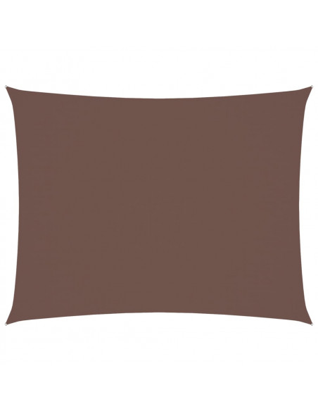 Parasole a Vela Oxford Rettangolare 6x7 m Marrone