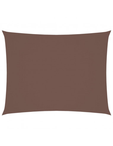 Parasole a Vela Oxford Rettangolare 2,5x4 m Marrone
