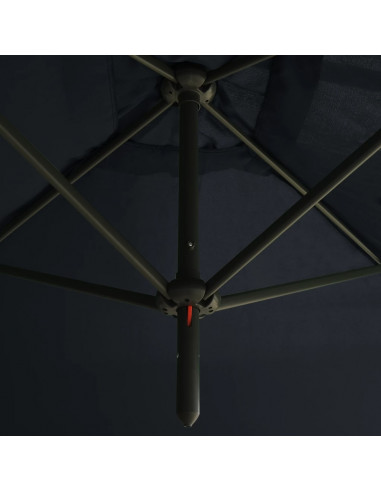 Ombrellone Doppio con Palo in Acciaio Antracite 600x300 cm