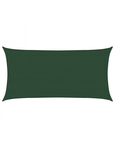 Vela Parasole 160 g/m² Verde Scuro 4x7 m in HDPE