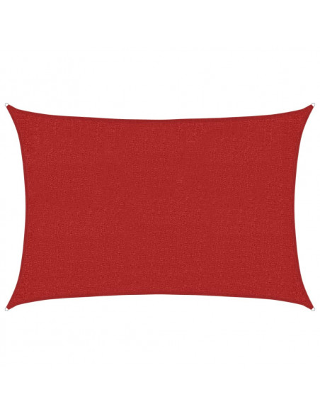 Vela Parasole 160 g/m² Rossa 2x2,5 m in HDPE