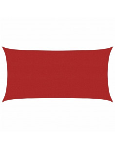 Vela Parasole 160 g/m² Rossa 2x3,5 m in HDPE 2