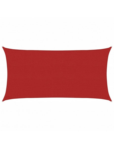 Vela Parasole 160 g/m² Rossa 2x3,5 m in HDPE