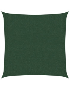 Vela Parasole 160 g/m² Verde Scuro 2,5x2,5 m in HDPE 2