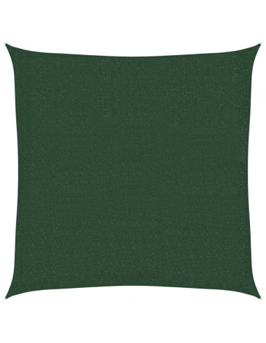 Vela Parasole 160 g/m² Verde Scuro 2,5x2,5 m in HDPE