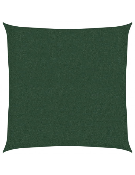 Vela Parasole 160 g/m² Verde Scuro 2,5x2,5 m in HDPE