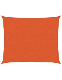 Vela Parasole 160 g/m² Arancione 2,5x3 m in HDPE 2