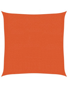 Vela Parasole 160 g/m² Arancione 2,5x2,5 m in HDPE 2