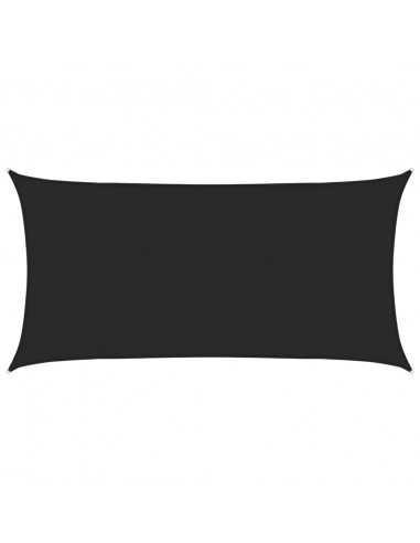 Vela Parasole 160 g/m² Nera 3x6 m in HDPE