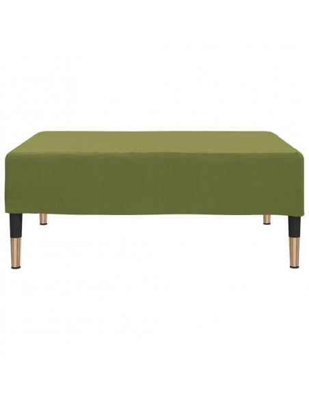 Poggiapiedi Verde Chiaro 78x56x32 cm in Velluto