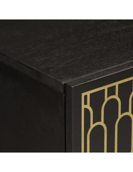 Credenza 40x33x75 cm in Legno Massello di Mango