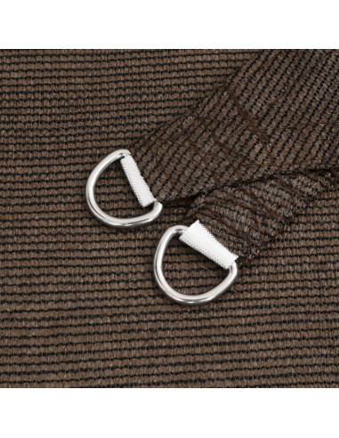 Vela Parasole 160 g/m² Marrone 2,5x2,5 m in HDPE