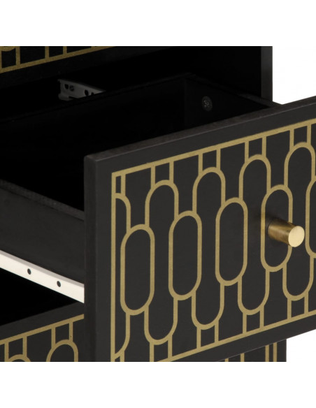 Credenza 40x33x75 cm in Legno Massello di Mango