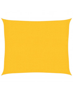 Vela Parasole 160 g/m² Gialla 2,5x3 m in HDPE 2
