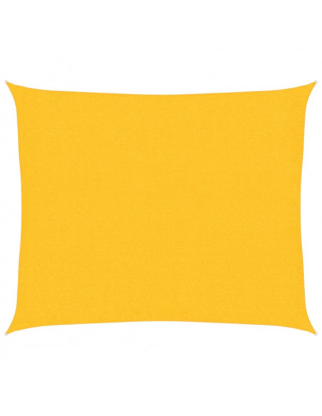 Vela Parasole 160 g/m² Gialla 2,5x3 m in HDPE