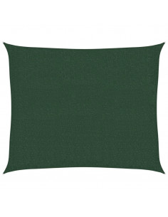 Vela Parasole 160 g/m² Verde Scuro 2,5x3 m in HDPE 2