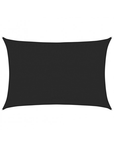 Vela Parasole 160 g/m² Nera 3,5x5 m in HDPE